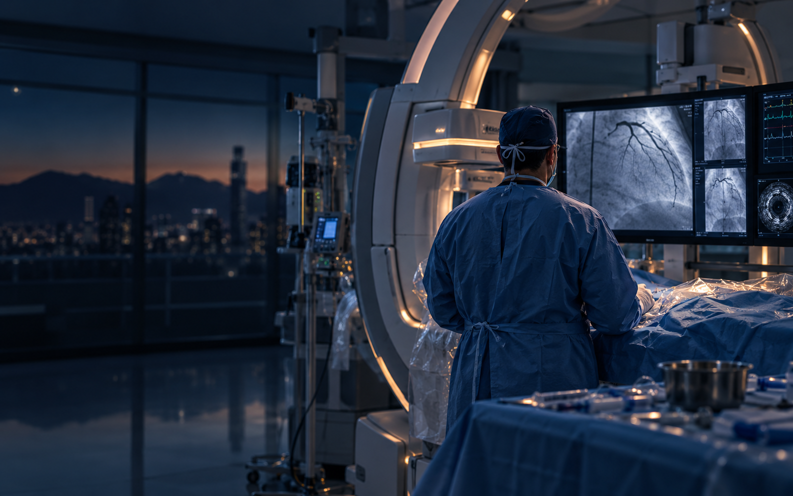 Sala de cardiología intervencionista y hemodinamia en Querétaro